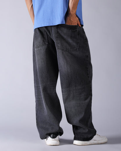 DARK GREY DENIM BAGGY JEAN