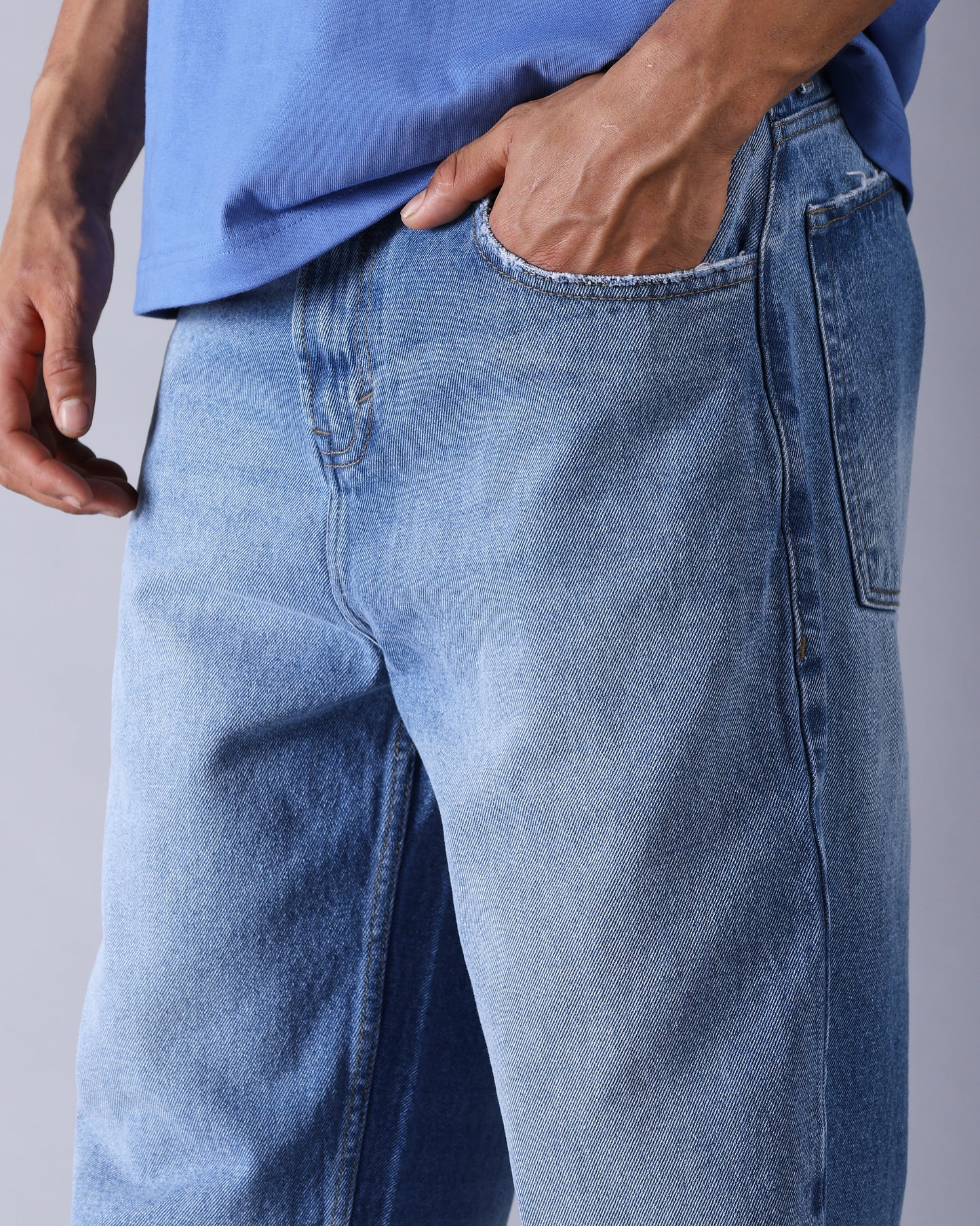 DENIM BLUE LOOSE FIT JEAN