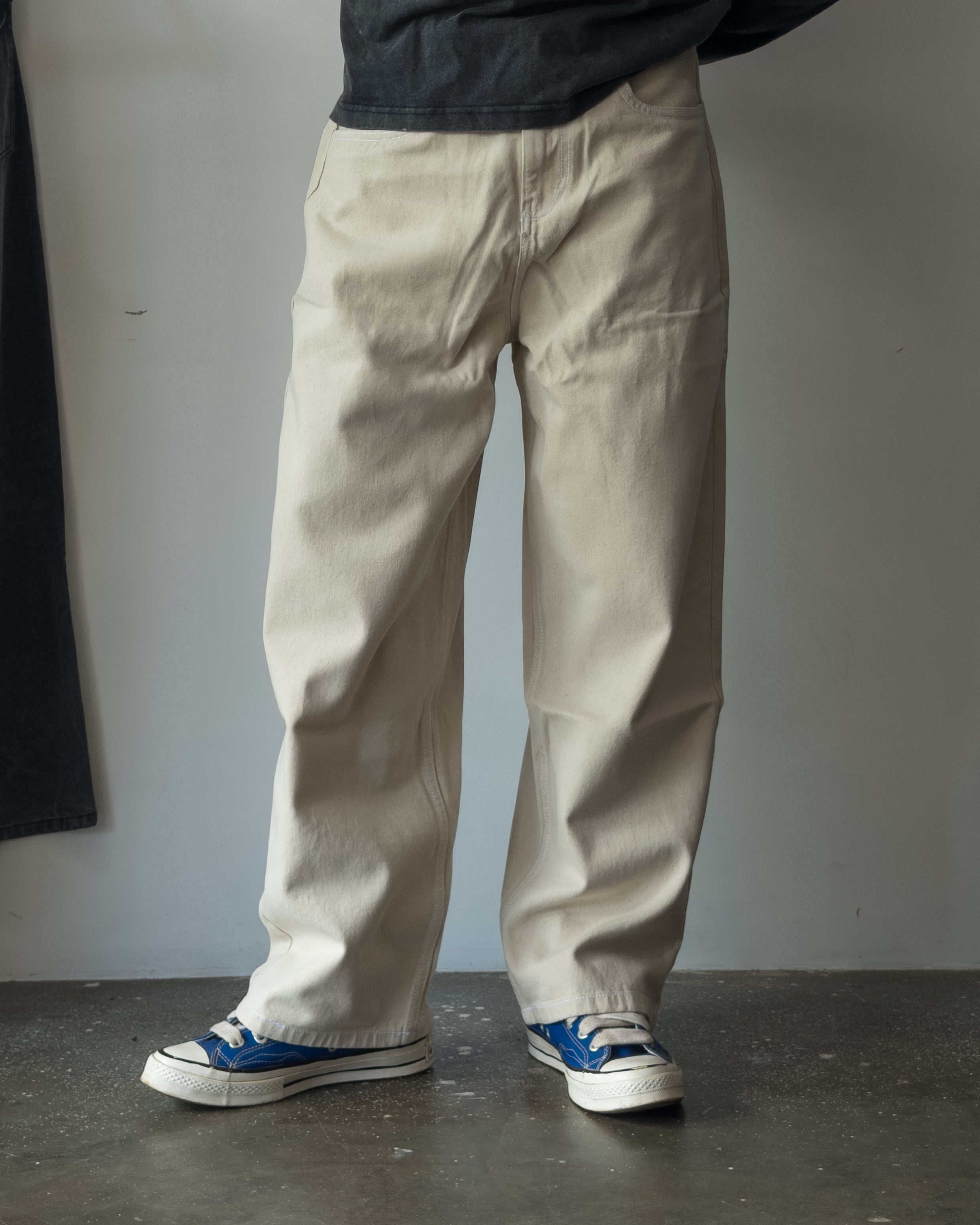 14OZ ECRU BAGGY JEAN