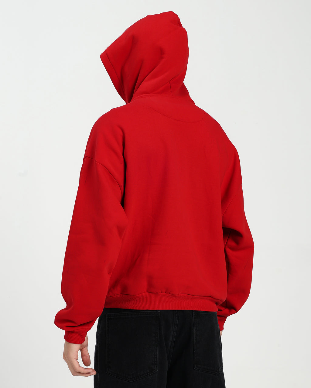 OVERSIZED FIT HOODIE - RED