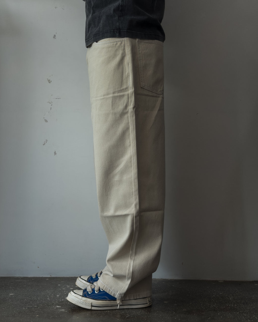 14OZ ECRU BAGGY JEAN