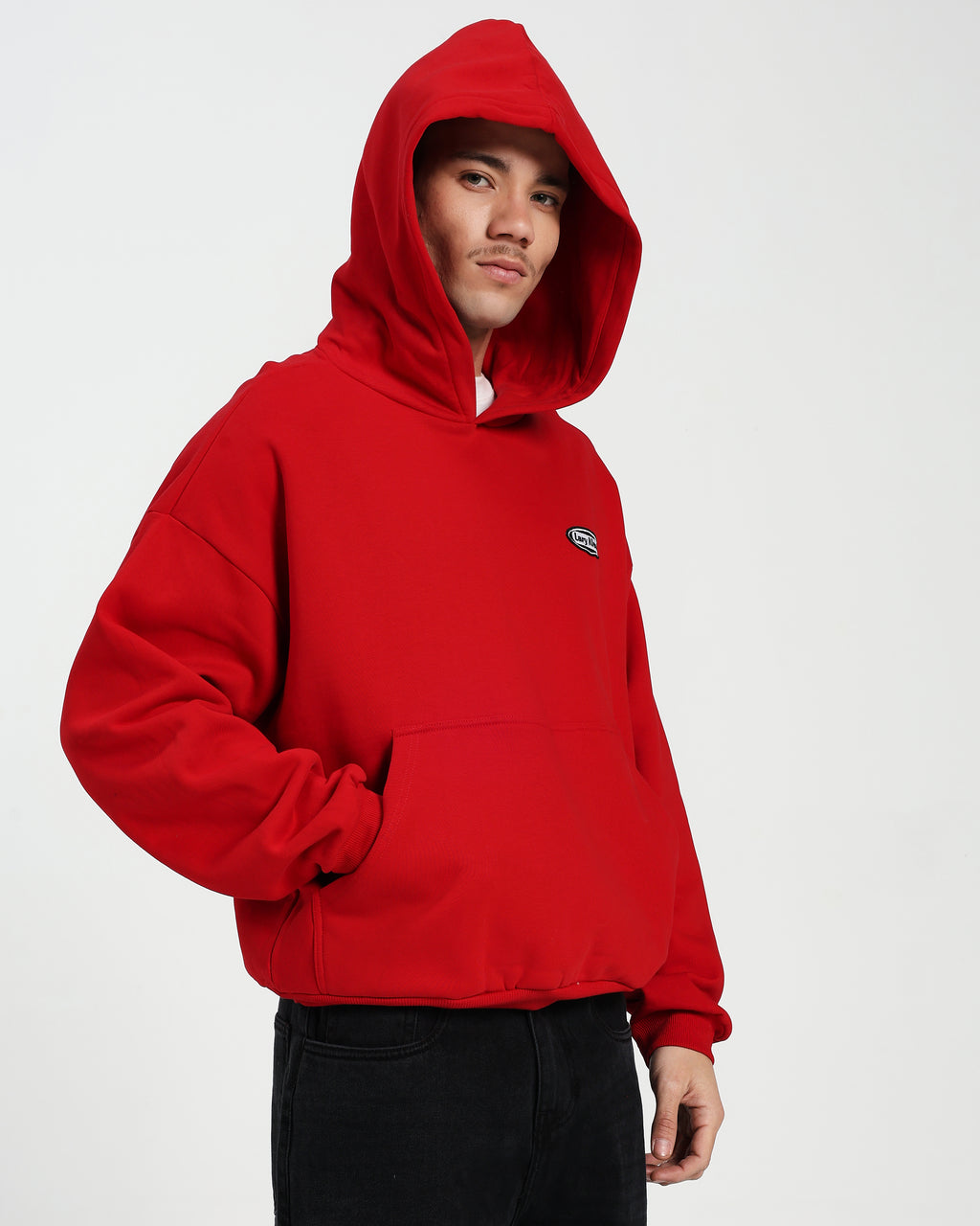 OVERSIZED FIT HOODIE - RED