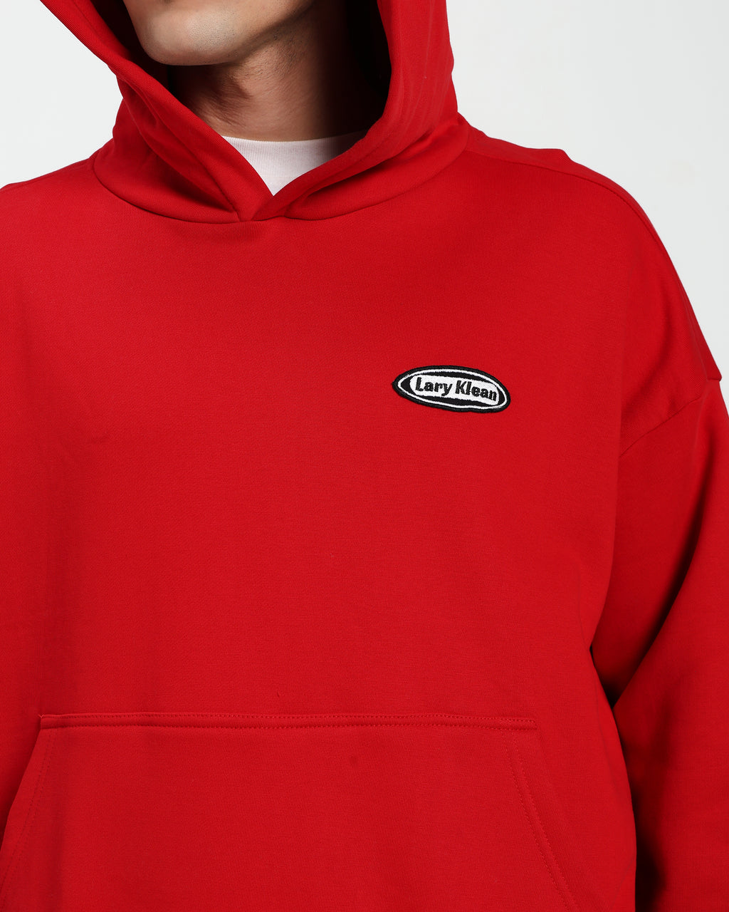 OVERSIZED FIT HOODIE - RED
