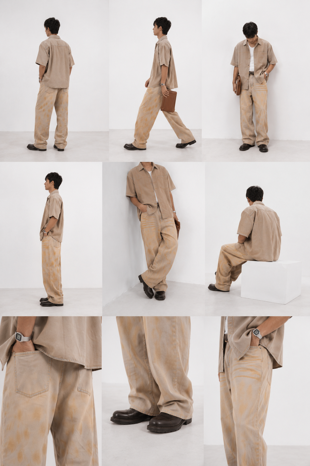 MUD WASHED BAGGY FIT JEAN