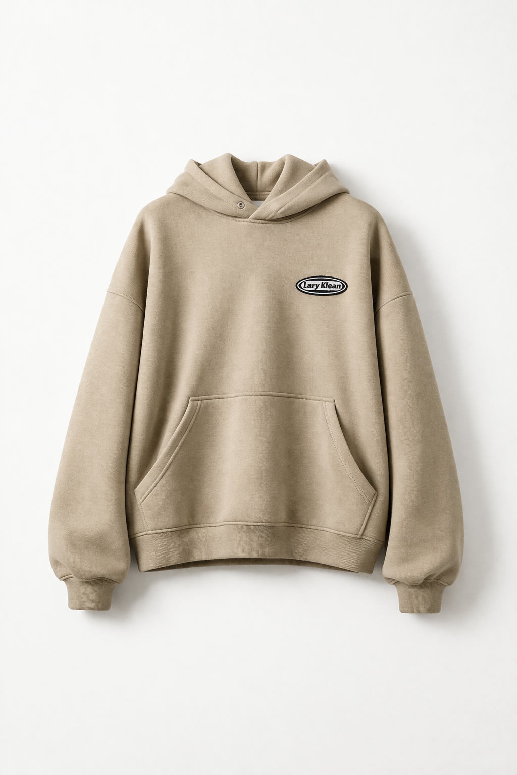 OVERSIZED FIT HOODIE - BEIGE