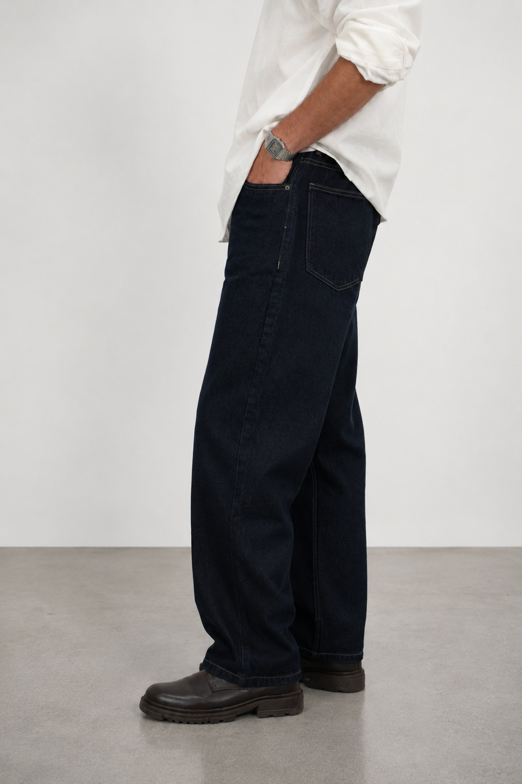 RAW INDIGO LOOSE STRAIGHT  FIT JEAN