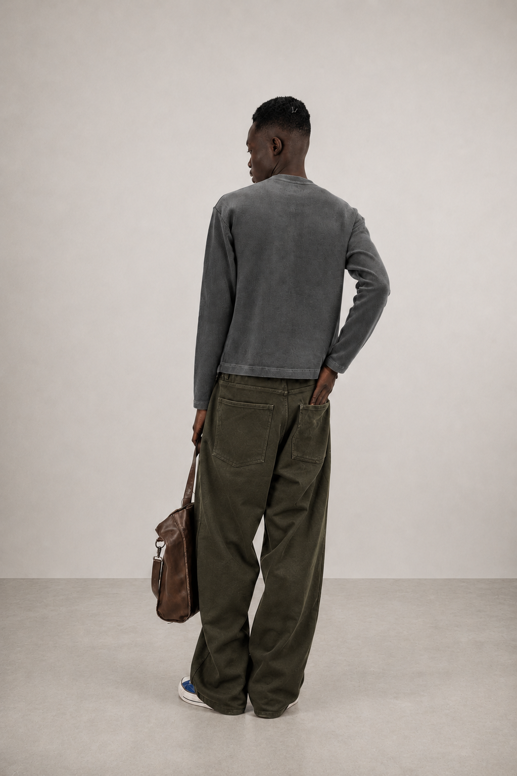 14 OZ DOUBLE KNEE BAGGY JEAN