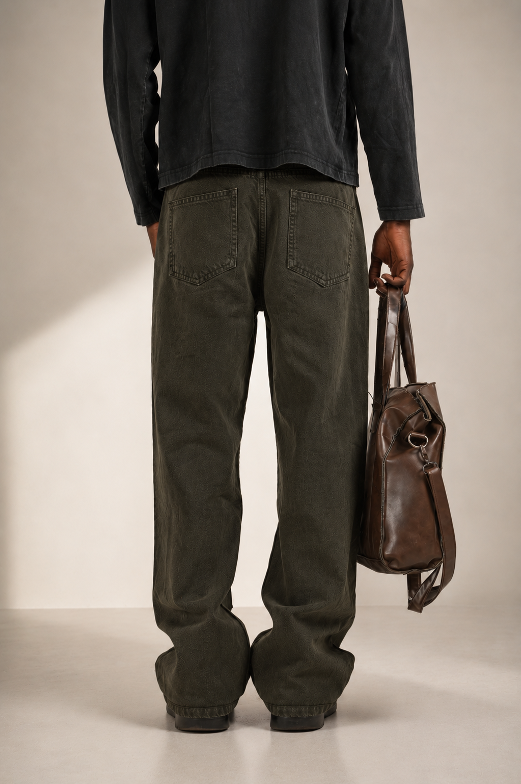 14 OZ DOUBLE KNEE BAGGY JEAN