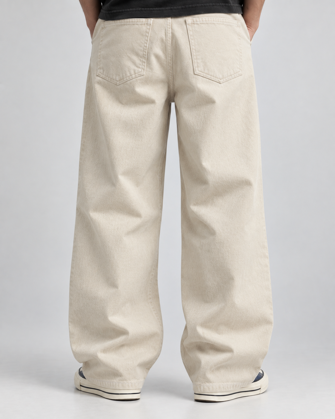 14OZ ECRU BAGGY JEAN