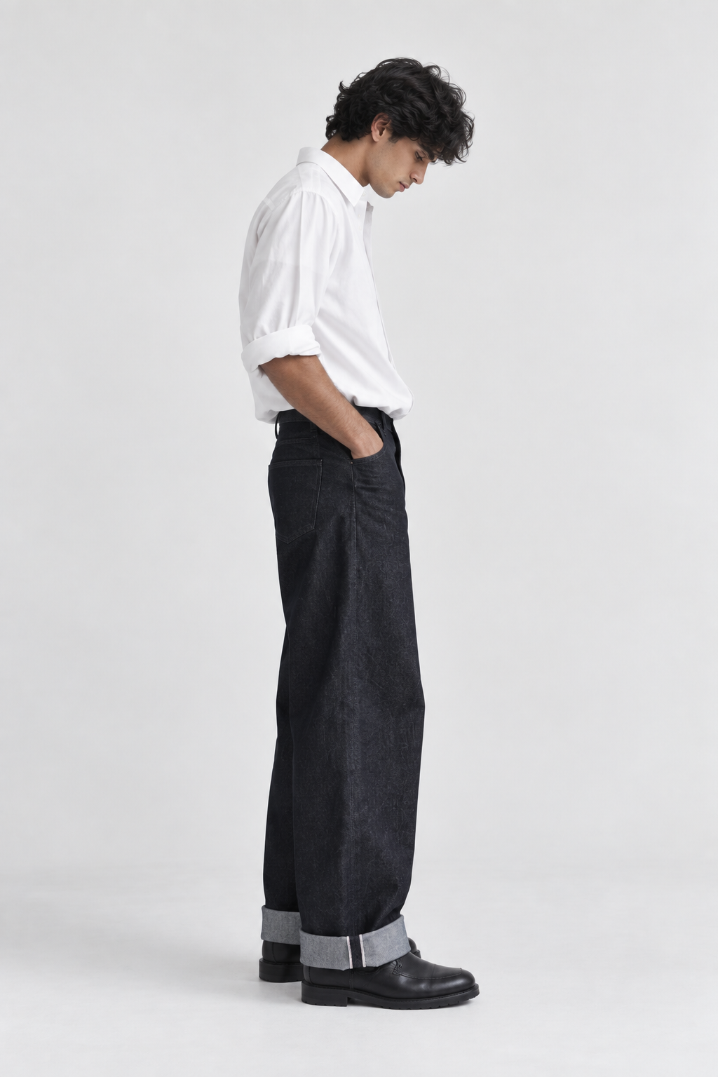 12.5OZ RAW SELVEDGE LOOSE STRAIGHT FIT JEAN