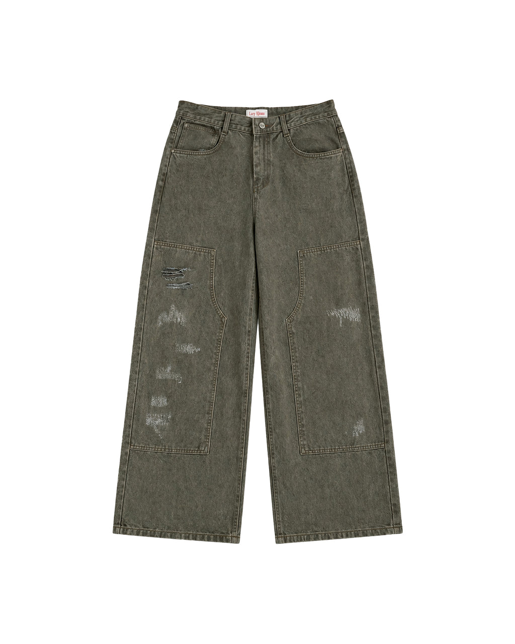 14 OZ DOUBLE KNEE BAGGY JEAN