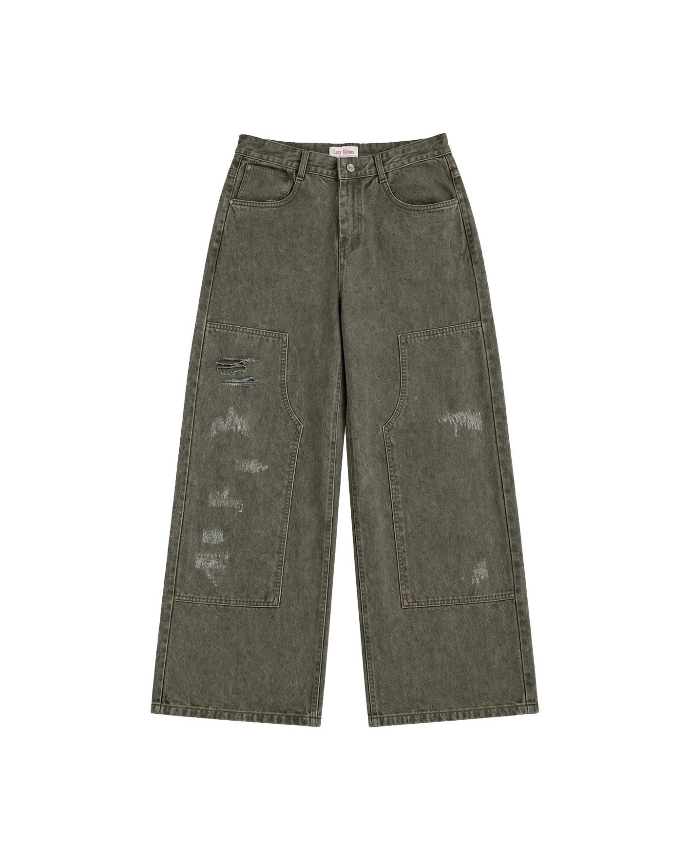 14 OZ DOUBLE KNEE BAGGY JEAN
