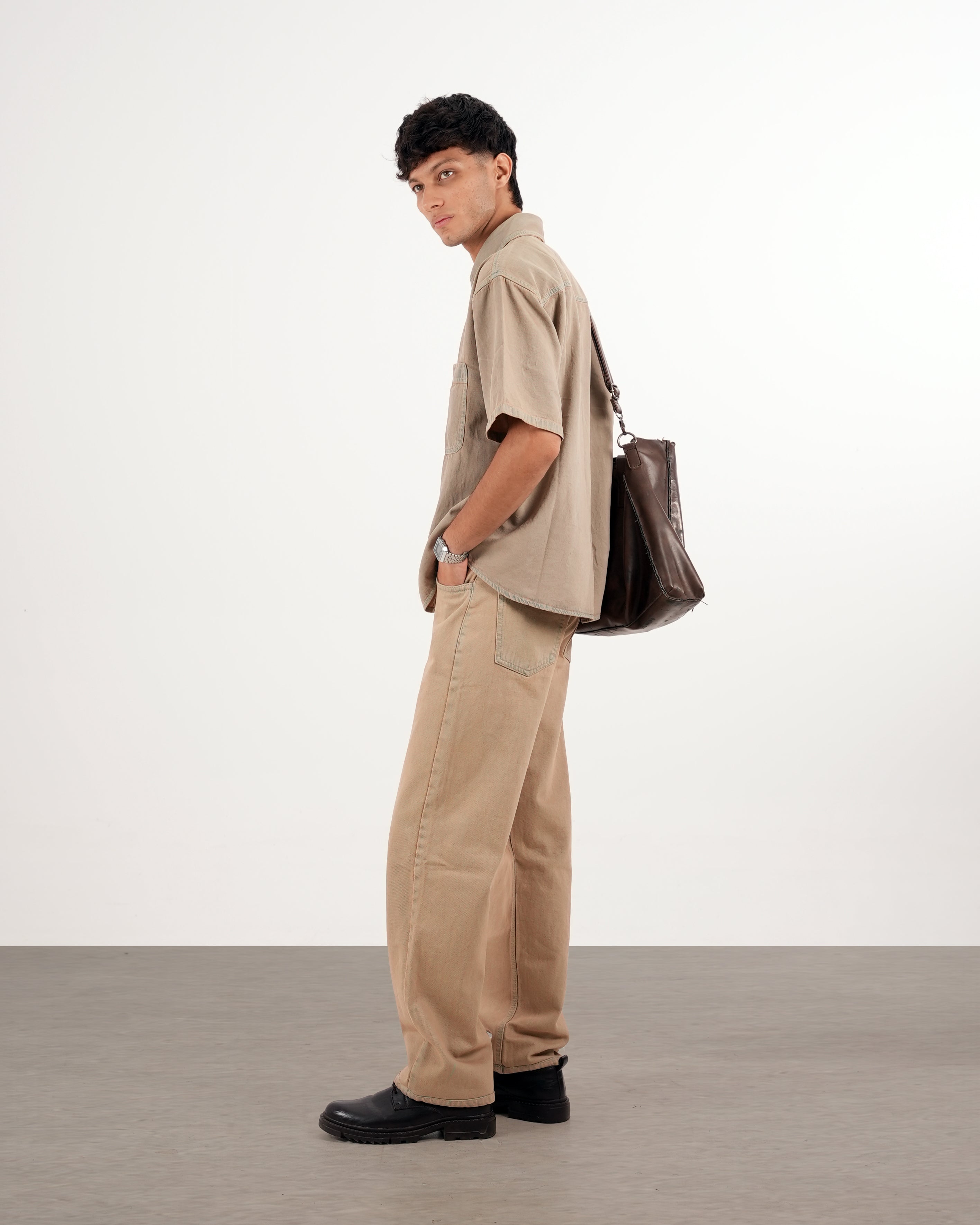 DUST WASHED BAGGY JEAN