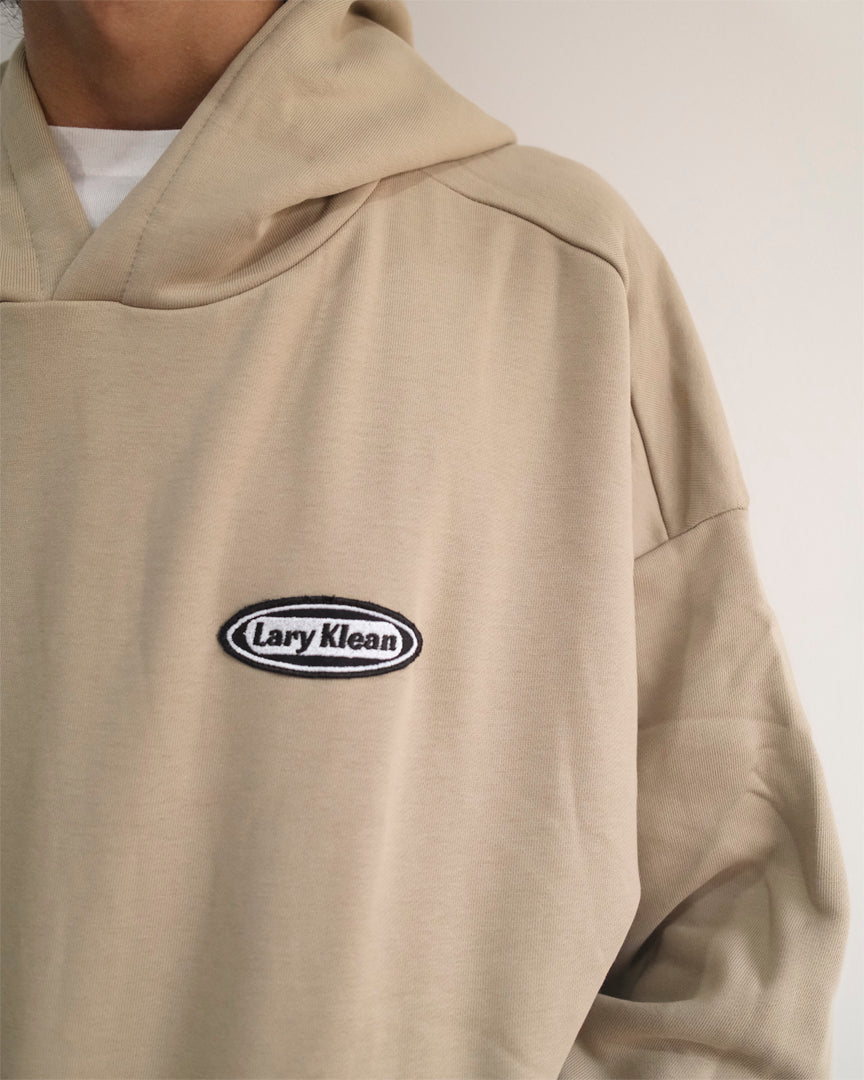 OVERSIZED FIT HOODIE - BEIGE