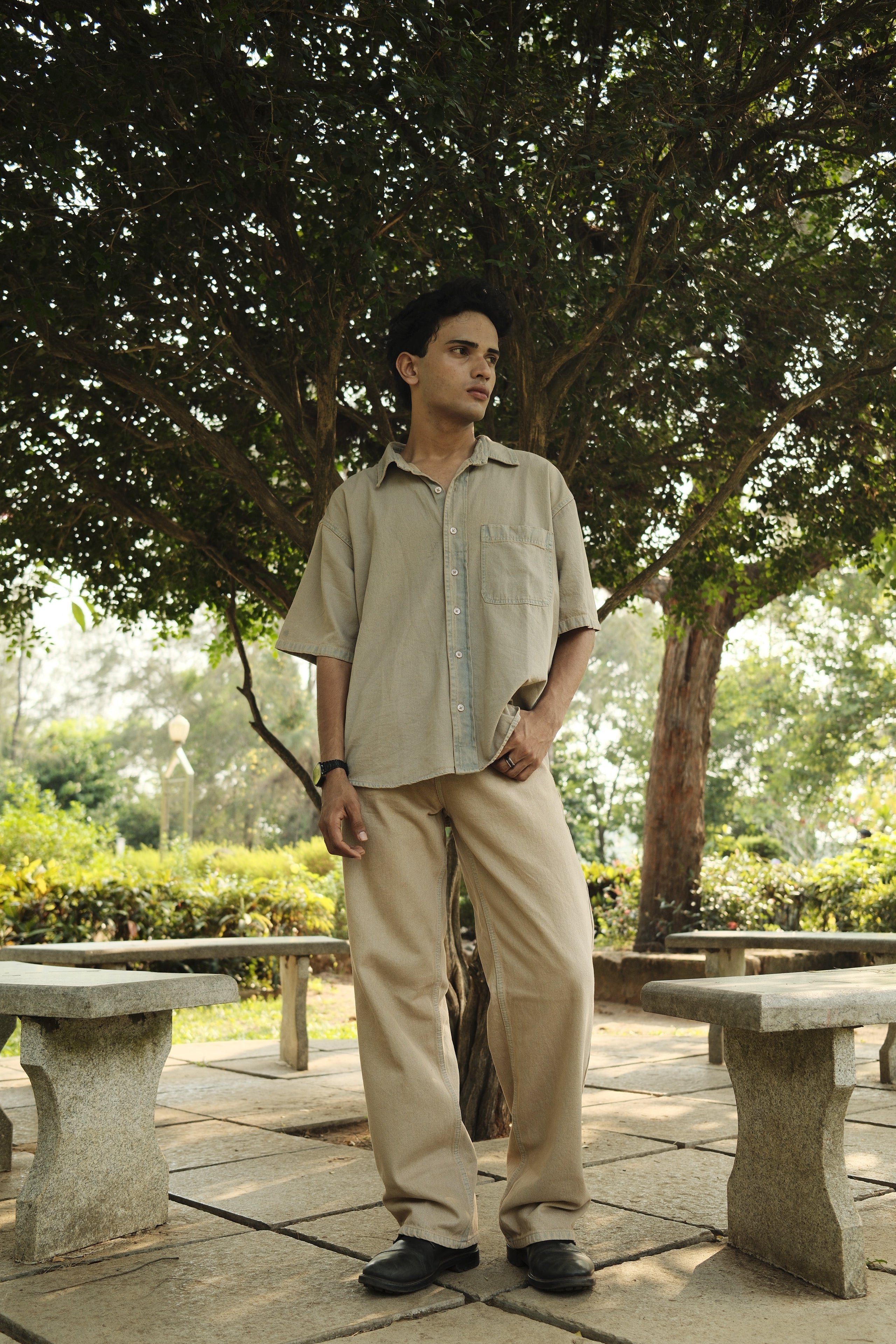 DUST WASH OVERSIZED SHIRT