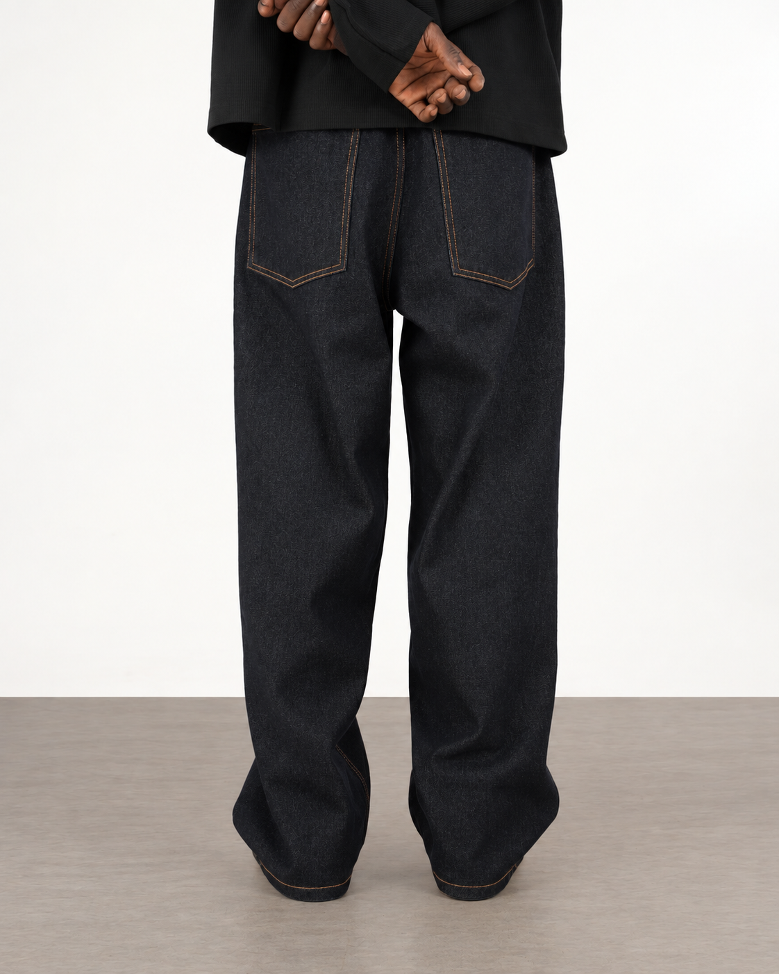 14OZ RAW INDIGO BAGGY JEAN