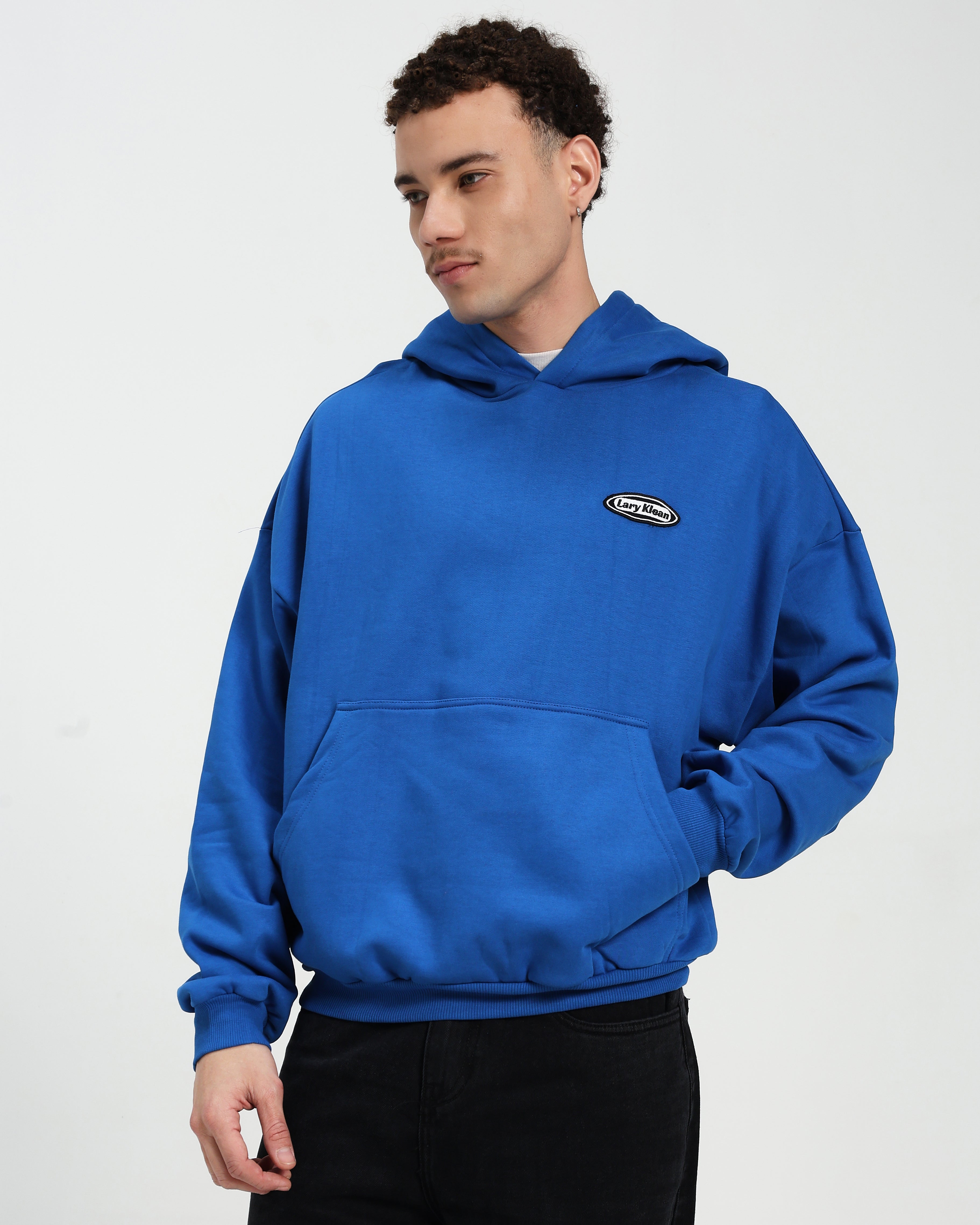 OVERSIZED FIT HOODIE - ROYAL BLUE