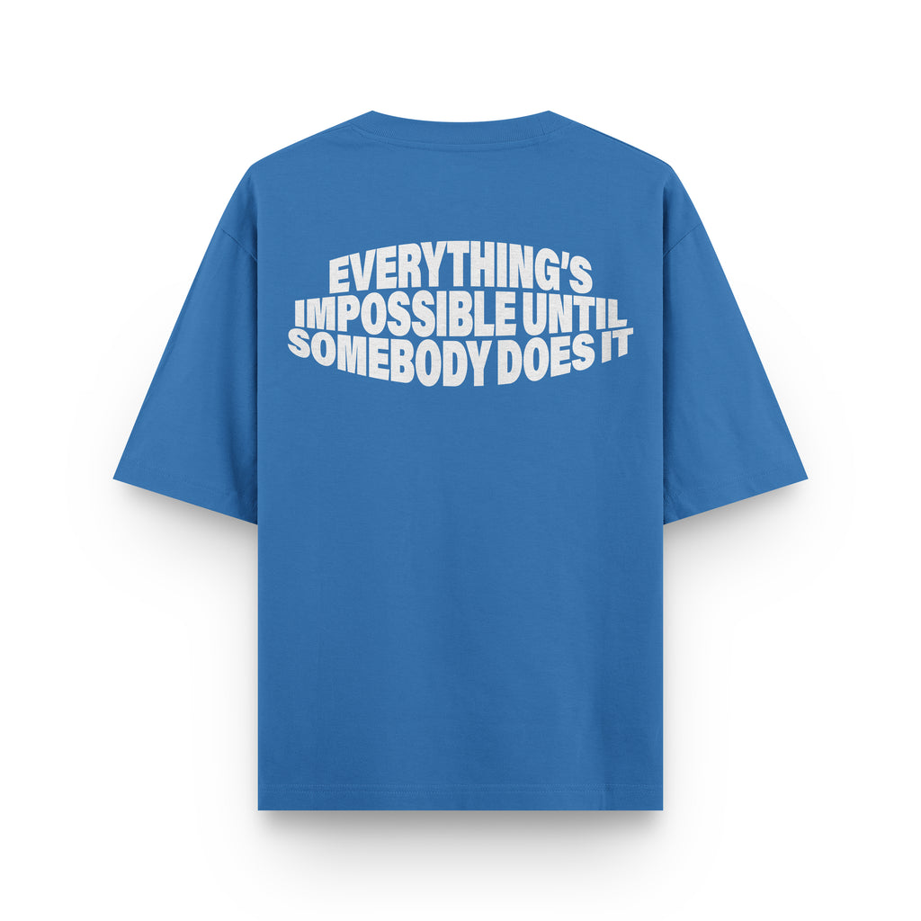 Everything's Impossible Tee - Airforce Blue