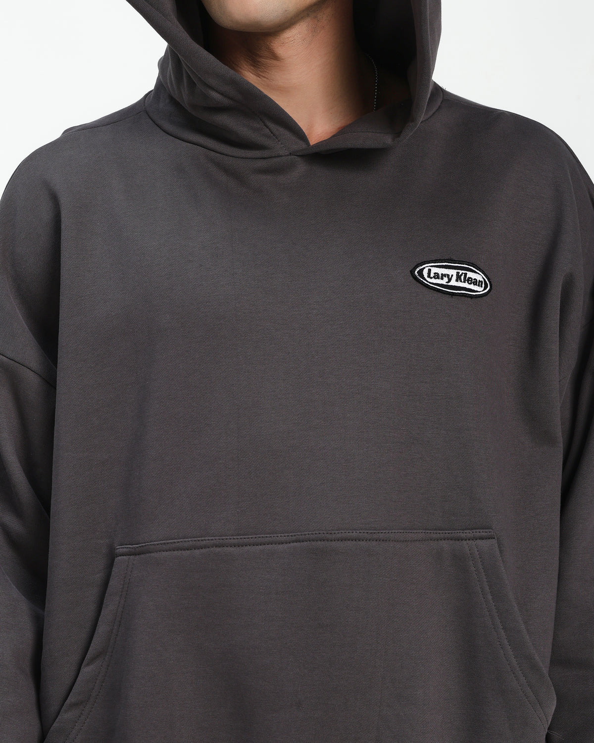 OVERSIZED FIT HOODIE - GREY