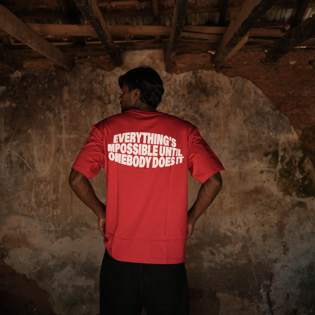 Everything's Impossible Tee - RED