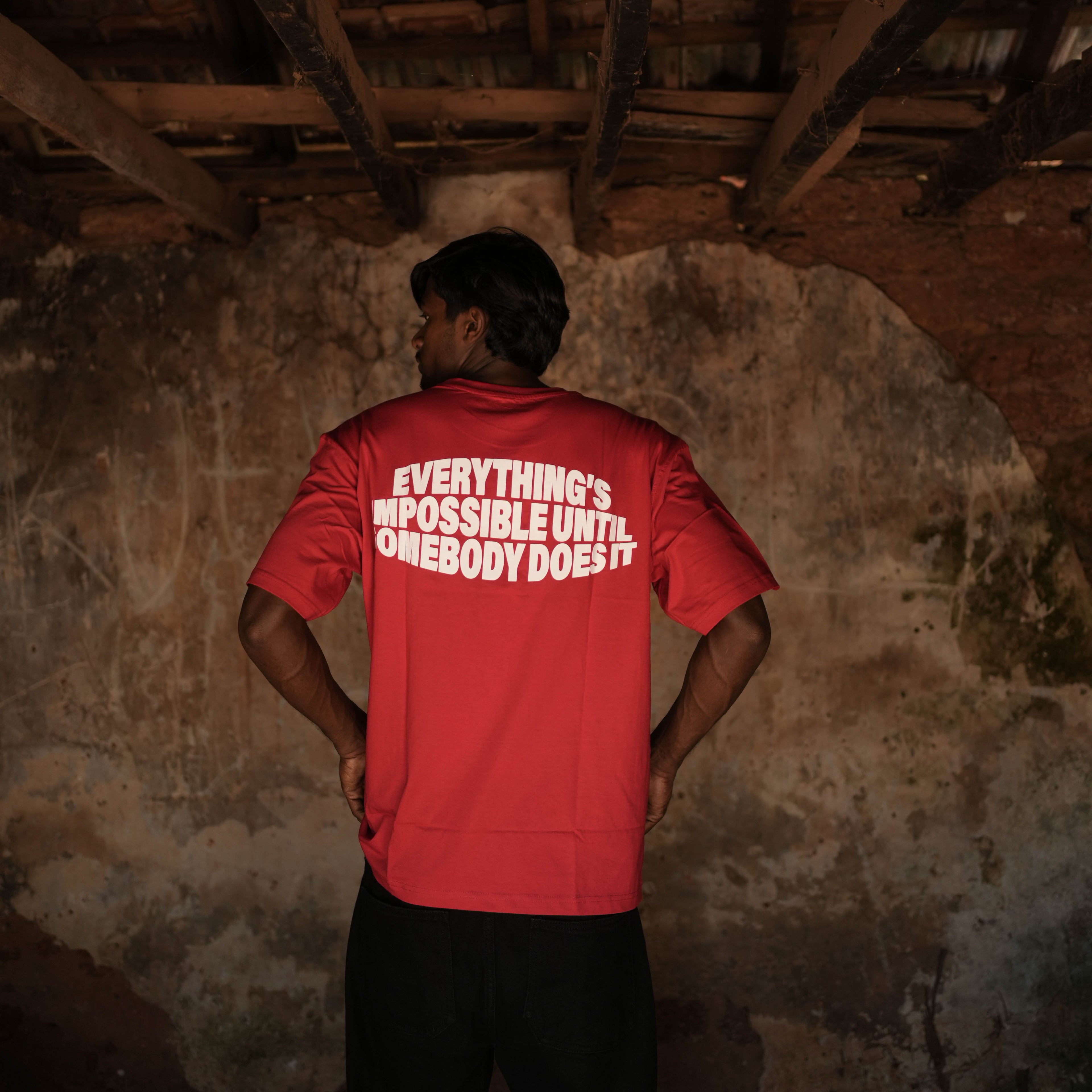 Everything's Impossible Tee - RED