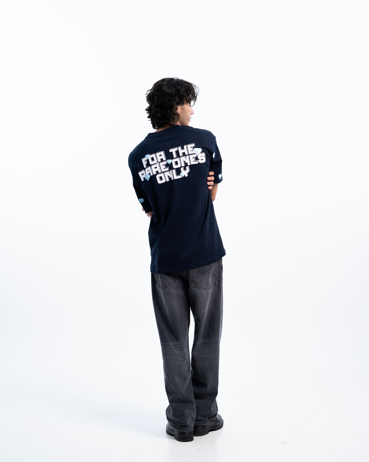 14OZ DARK GREY BAGGY JEAN