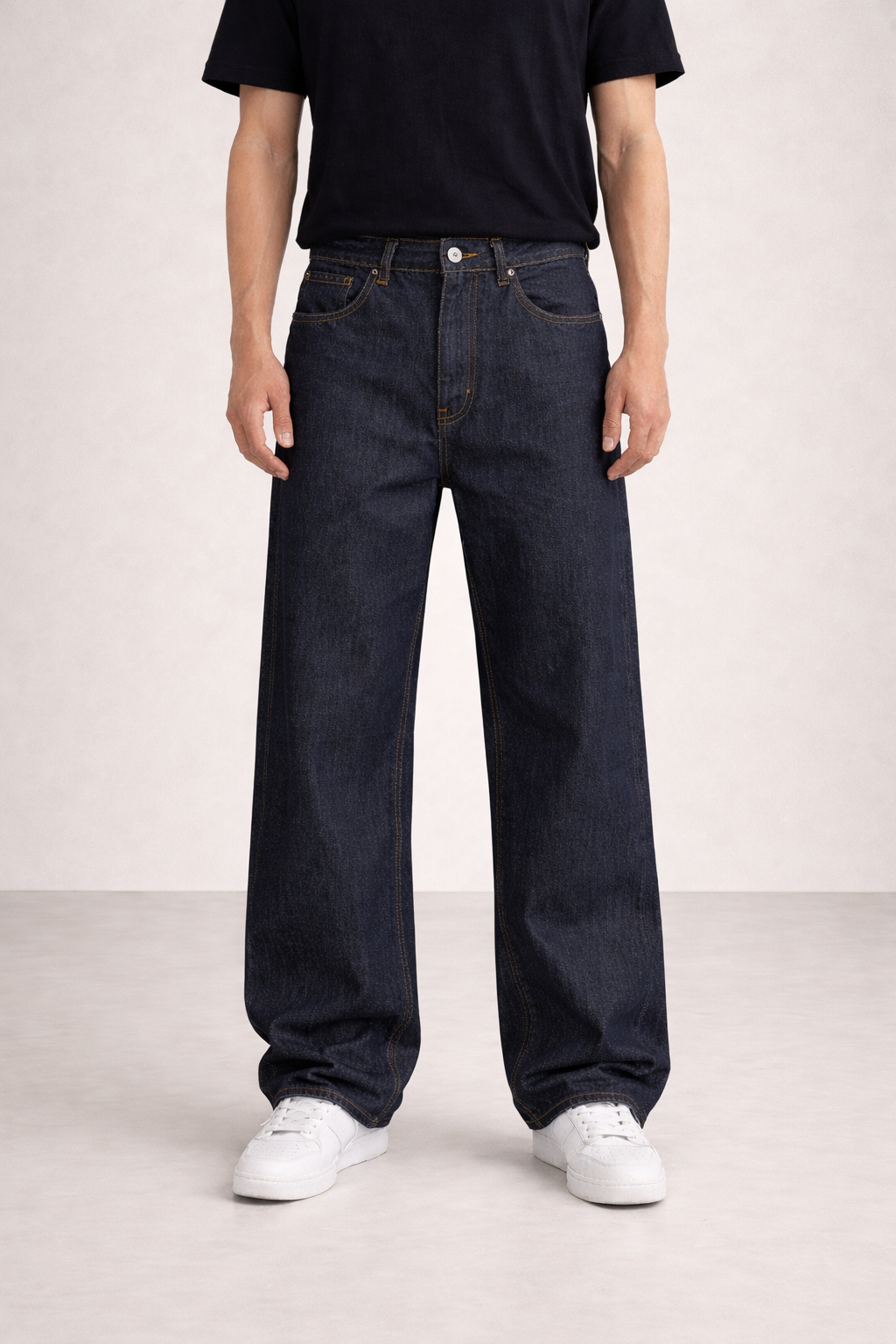 RAW INDIGO LOOSE STRAIGHT  FIT JEAN