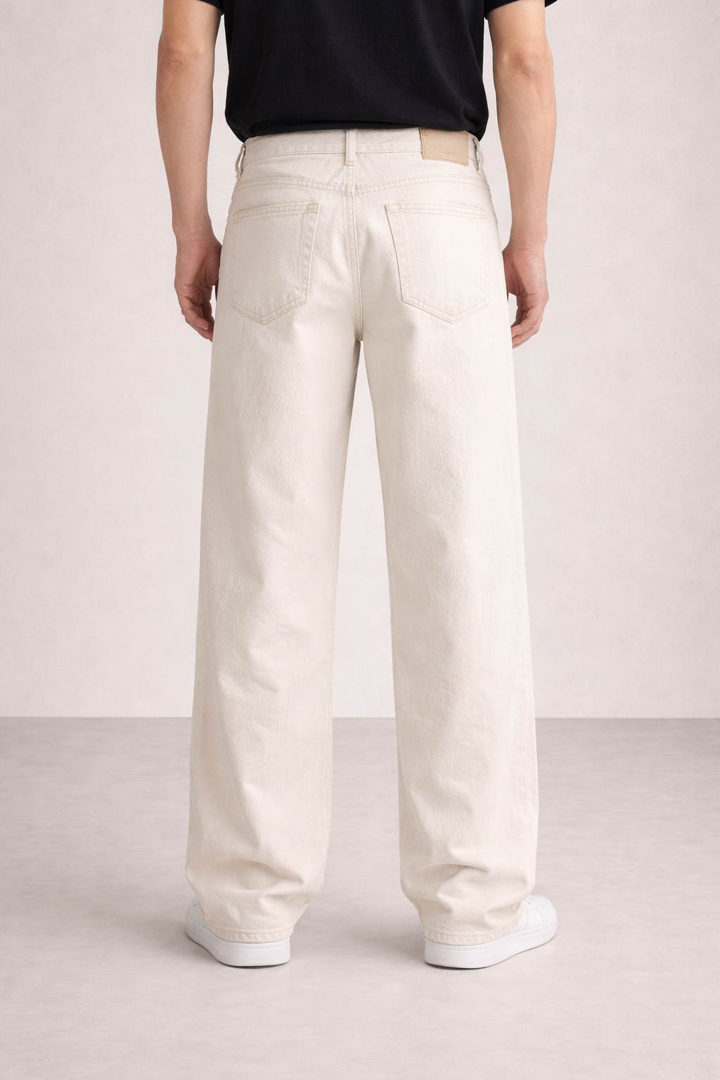 14 OZ ECRU LOOSE STRAIGHT FIT JEAN