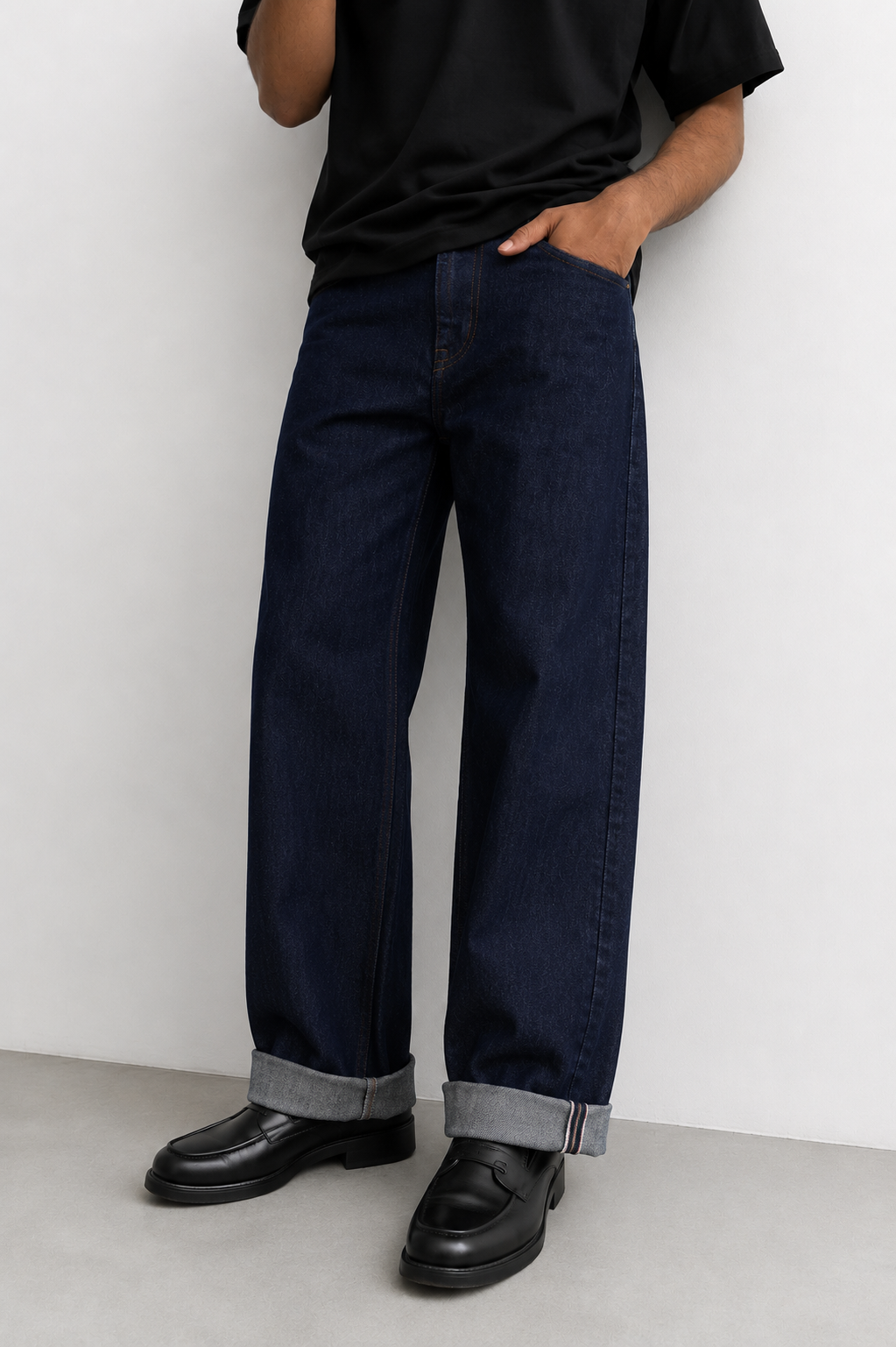 12.5OZ RAW SELVEDGE LOOSE STRAIGHT FIT JEAN
