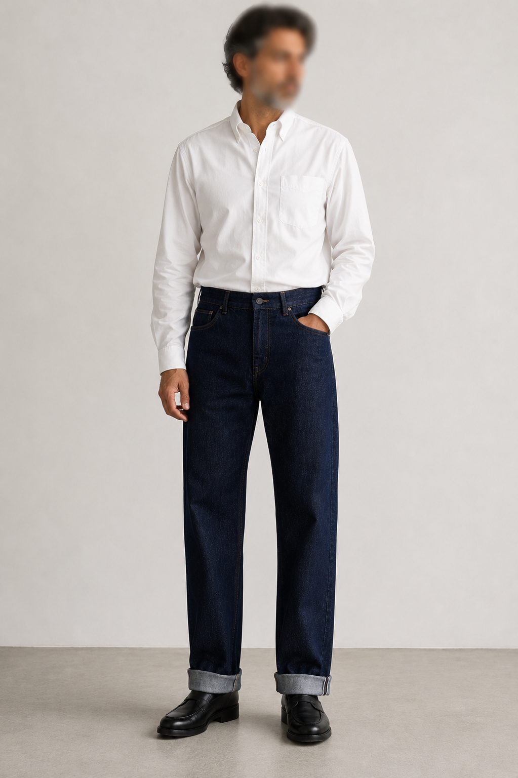 13OZ RAW SELVEDGE LOOSE STRAIGHT FIT JEAN