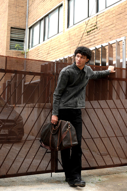 THE UTILITY DENIM JACKET - GREY