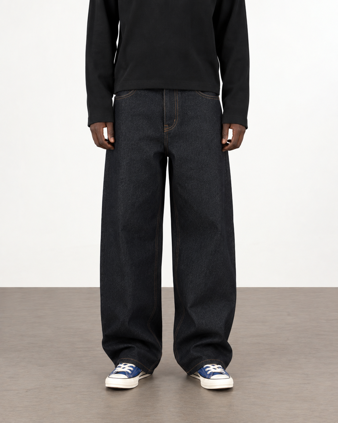 14OZ RAW INDIGO BAGGY JEAN