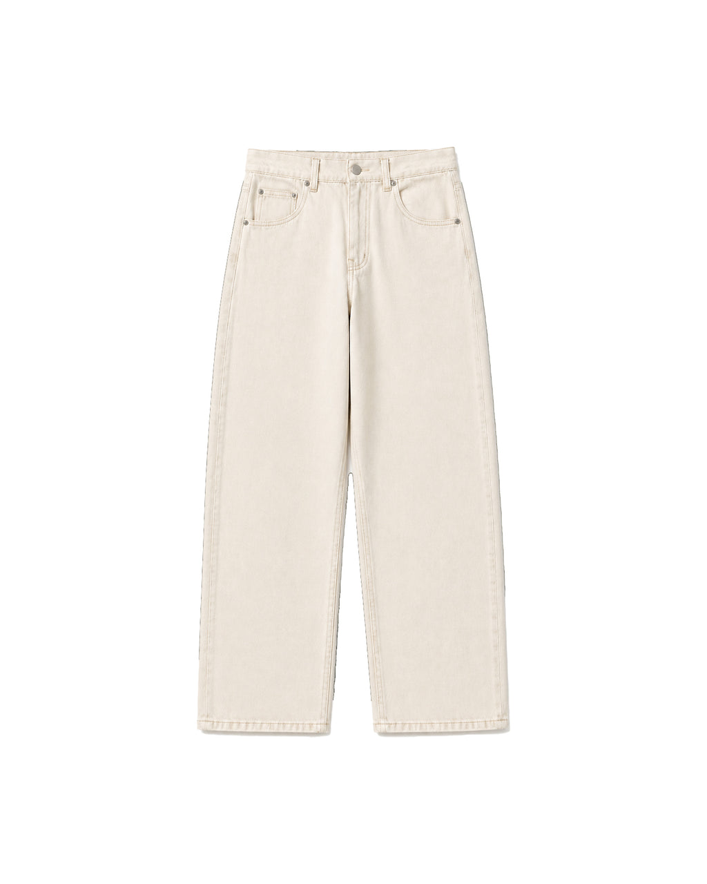 14 OZ ECRU LOOSE STRAIGHT FIT JEAN
