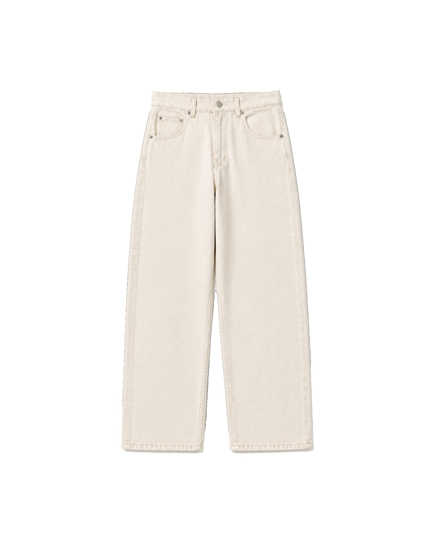14 OZ ECRU LOOSE STRAIGHT FIT JEAN