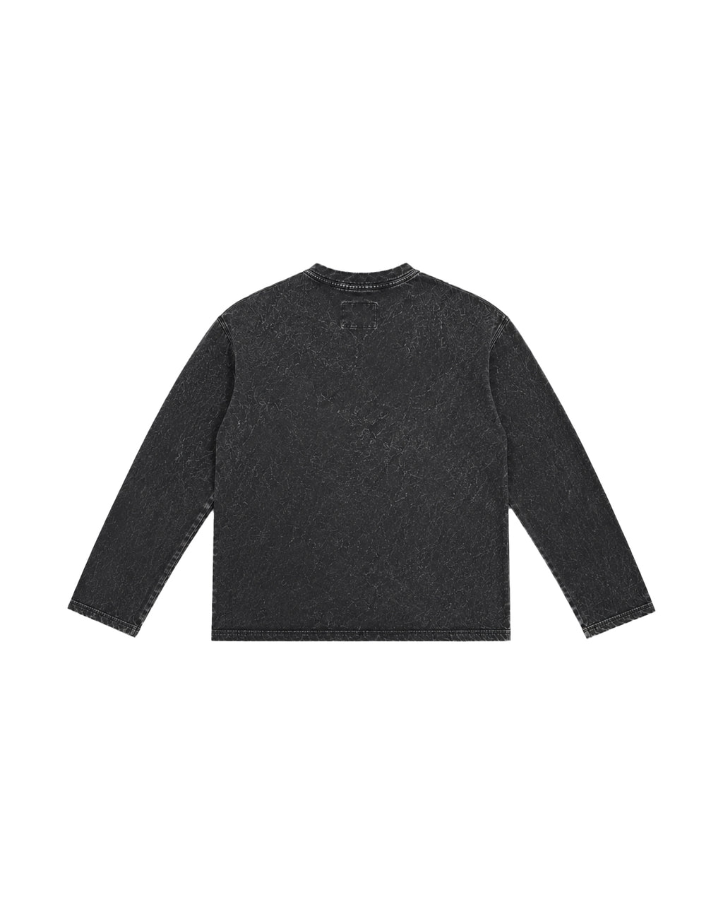 WASHED GREY HENLEY TEE
