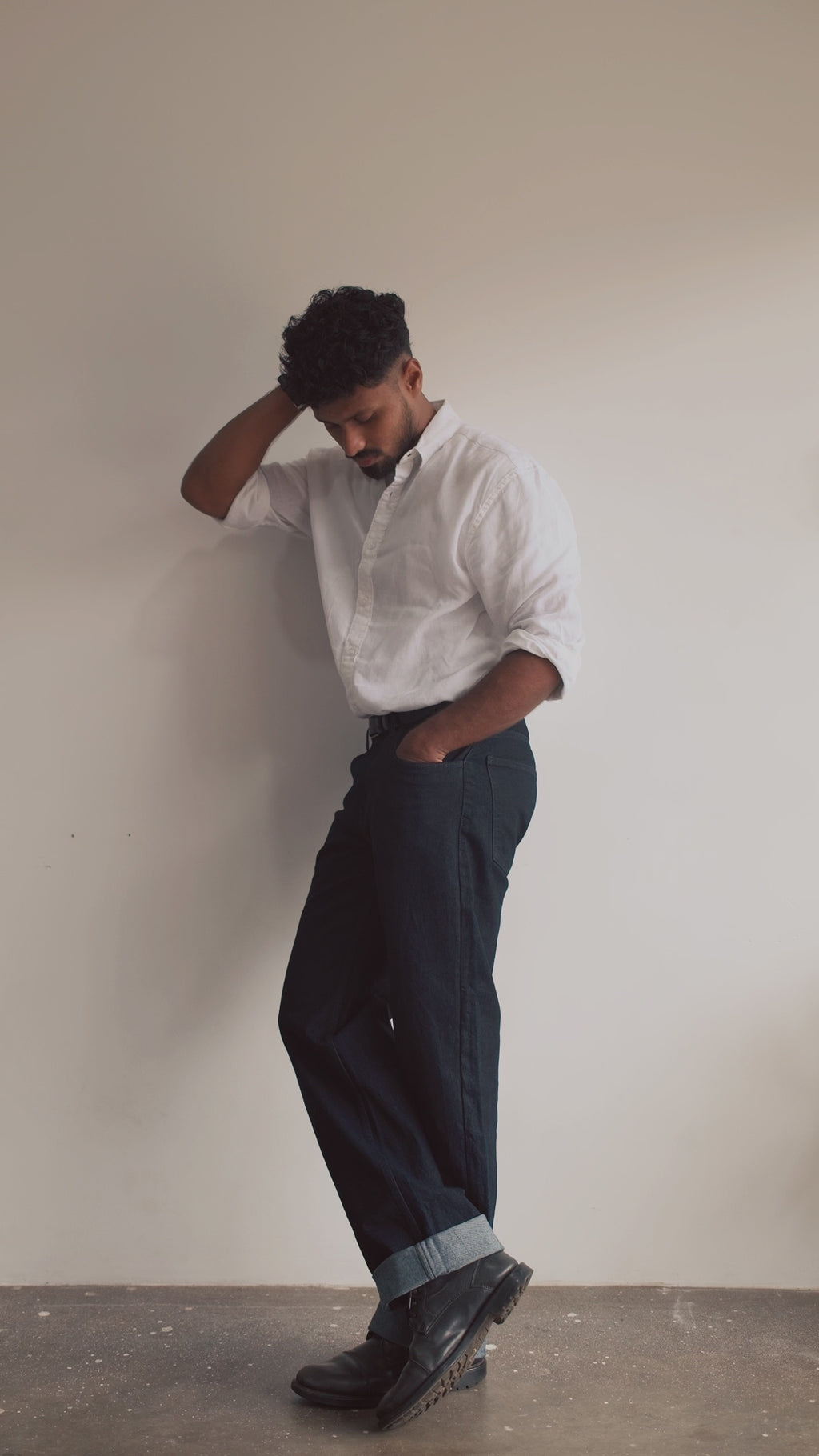 12.5OZ RAW SELVEDGE LOOSE STRAIGHT FIT JEAN