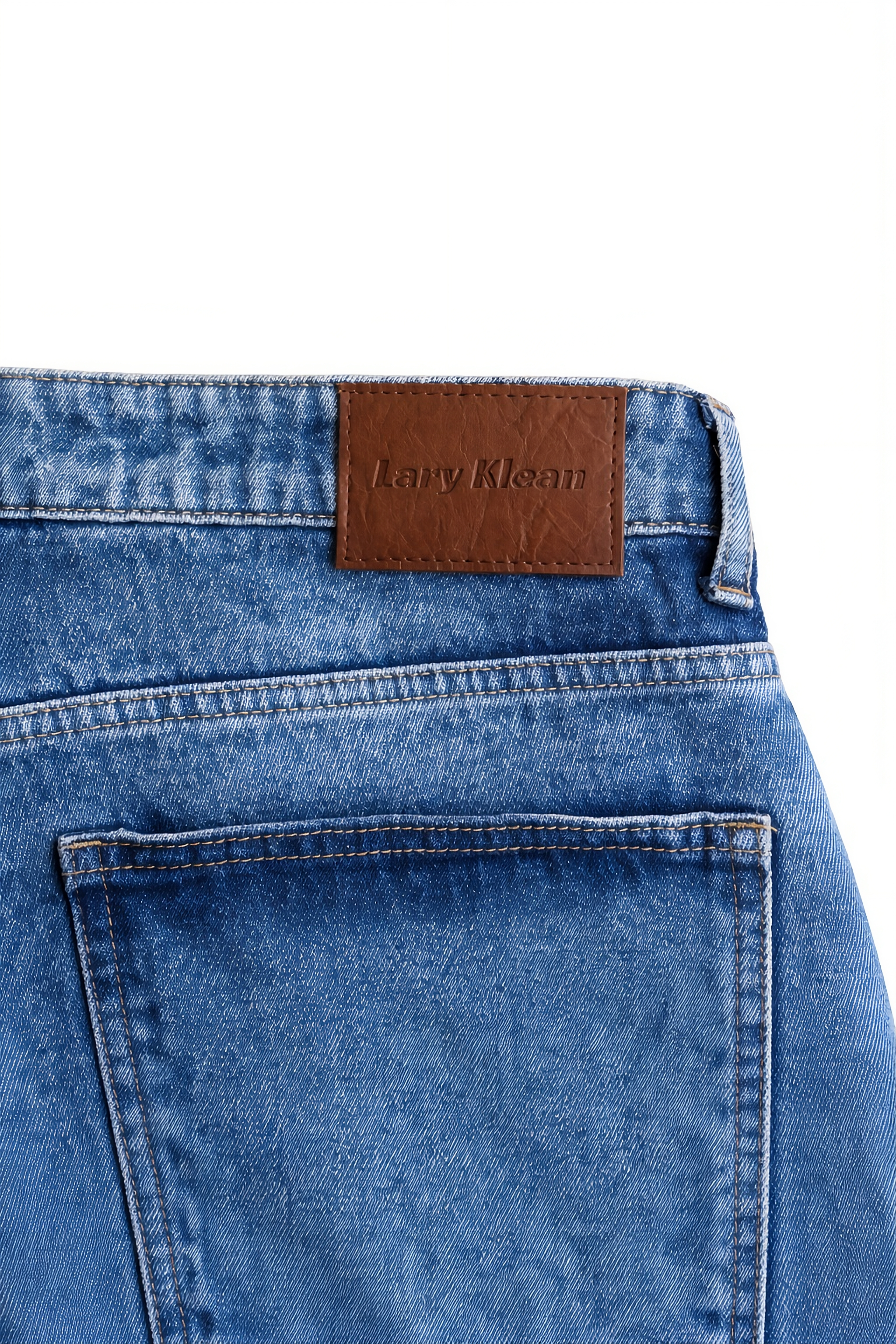 14 OZ MID INDIGO WASHED LOOSE FIT JEAN